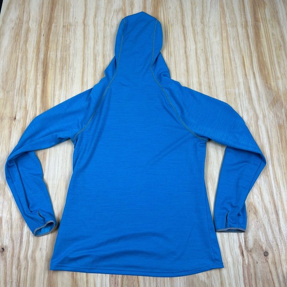Patagonia Performance SunShade Hoodie Summer Pullover Large Blue - Picture 5 of 12
